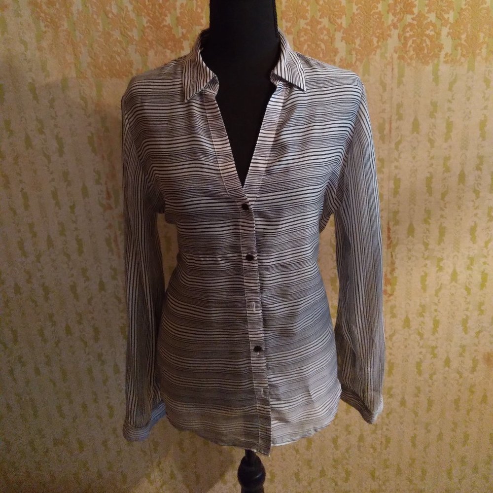 Outback Red Pinstriped Blouse